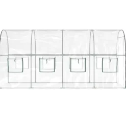 Drivhuse - Living drivhus 160x400x190 cm PVC og pulverlakeret stål transparent
