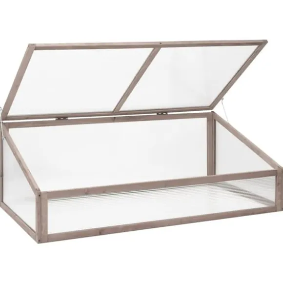 Drivhuse - Living drivhus 110x58,5x39 cm grantræ grå