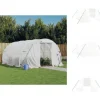 Drivhuse - Living drivhus med stålstel 12 m² 4x3x2 m hvid