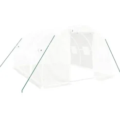 Drivhuse - Living drivhus med stålstel 12 m² 4x3x2 m hvid