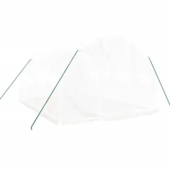 Drivhuse - Living drivhus med stålstel 12 m² 4x3x2 m hvid