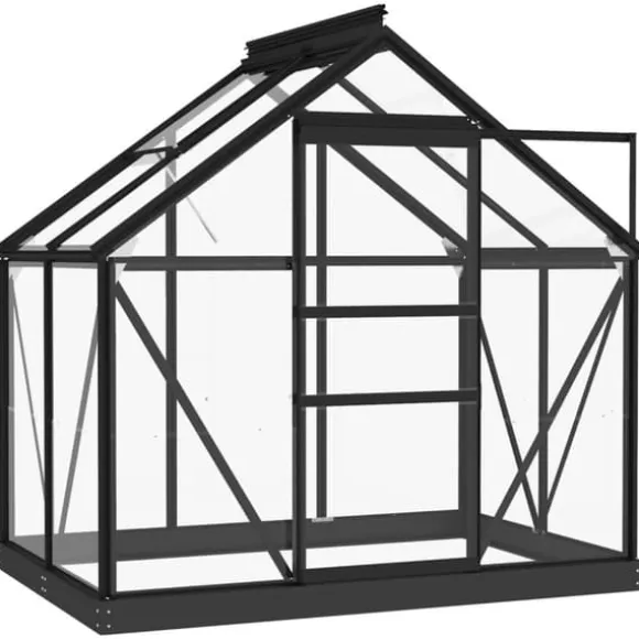 Drivhuse - Living glasdrivhus 155x103x191 cm aluminium antracitgrå