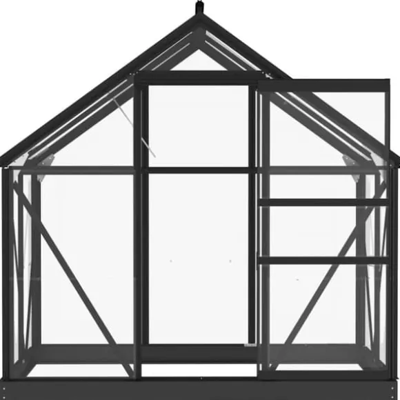 Drivhuse - Living glasdrivhus 155x103x191 cm aluminium antracitgrå