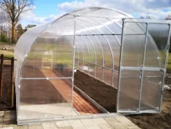 Drivhuse KLASIKA TUBE 3x6m (18m2) med fundament og 6mm polycarbonatbelægning