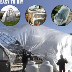 Drivhusfilm 32x25 fod - holdbare polyethylenplader til effektiv plantebeskyttelse.