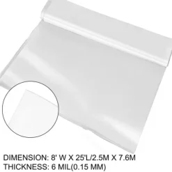 Drivhusfilm, 8x25 fod polyethylen til drivhus. Holdbar plast til optimal vækst!