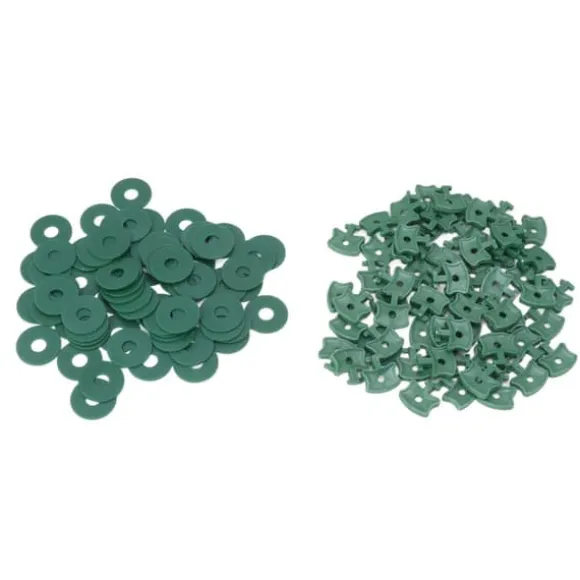 Drivhus-twist-clips - 100 STK Plastic Shading-fikseringsclips til drivhusisolering