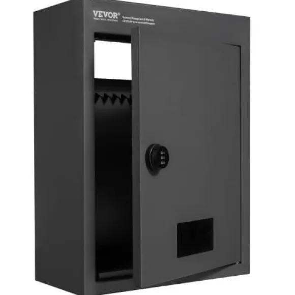 Drop Box, 31.8x16x42.9 cm, Sort, Stål