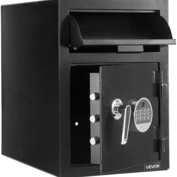 Drop Safe, 50,8x35,5x50,8 cm, Sort, Stål