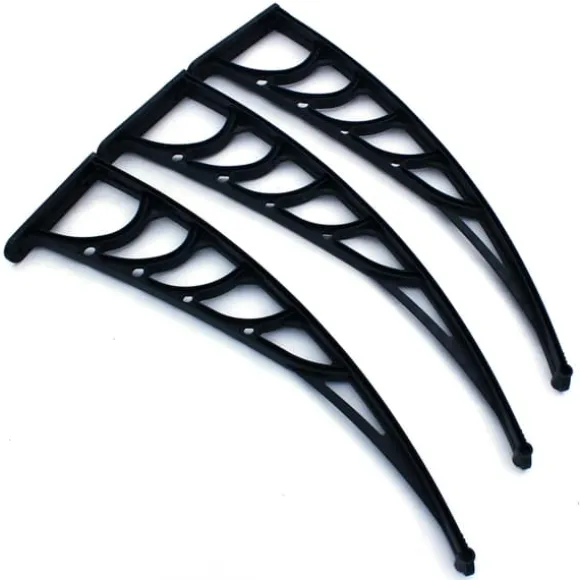 Dørtag/Dørskærm - 150 cm - Polycarbonat - Aluminiumsramme - UV-beskyttelse - Vægmonteret - Lysegrå