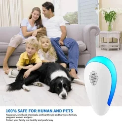 Dual Ultrasonic Myggskrämma med LED