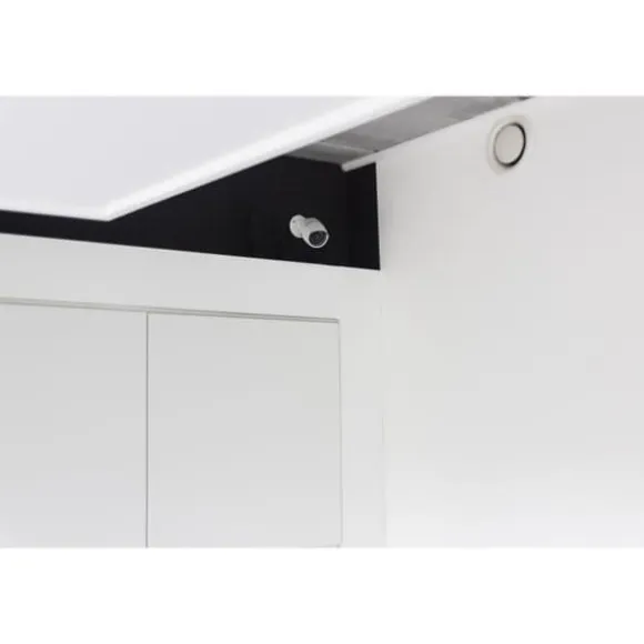 Dummy-kamera - CHACON - Aluminium - Blå LED - Hvid