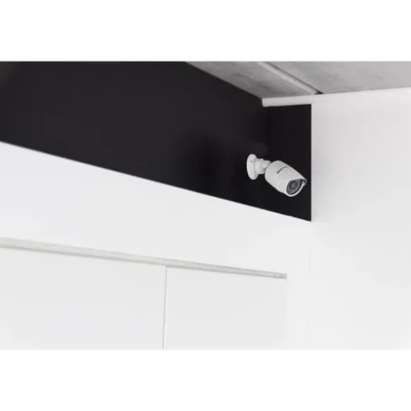 Dummy-kamera - CHACON - Aluminium - Blå LED - Hvid