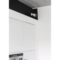 Dummy-kamera - CHACON - Aluminium - Blå LED - Hvid
