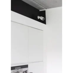 Dummykamera - CHACON - Aluminium - Blå LED - Vit