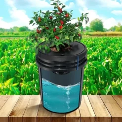 DWC Hydroponics dyrkessystem, Deep Water Culture, 8 spande med luftpumpe, effektiv vandkultur, let at bruge