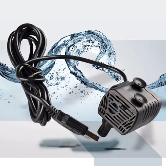 Dykpumpe til springvand med 0,4-1,5 m løft 180L/H 5V