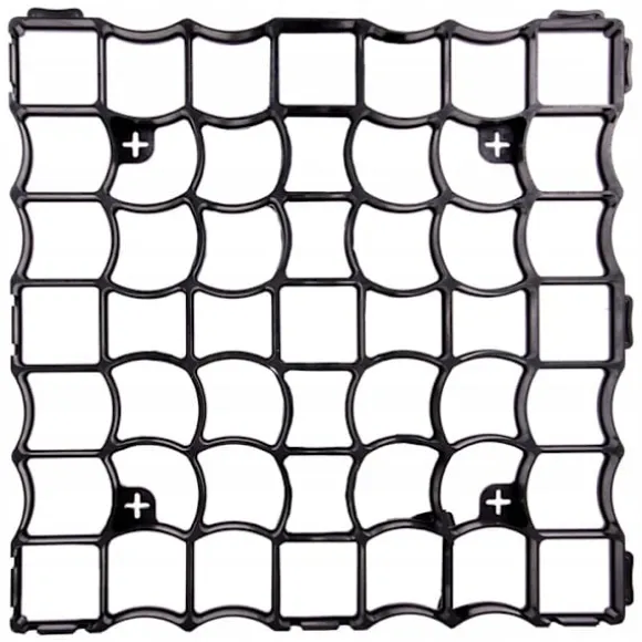 ECO haveespalier, parkering, indkørsel, 50x50x3cm, 10 stk. GEOKRATA, sort