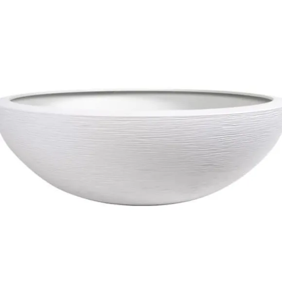 EDA Graphit tvättställskruka Ø59cm - Kapacitet 39L - Cerused vit
