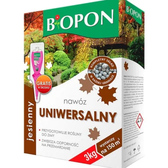 EFTERÅRSGØDNING. UNIVERSALGRANULAT, PAP MED HÅNDTAG, 3 KG - BR BIO-1079