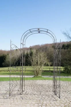 Eksklusiv Iron Rose Arch - Climbing Aid - Holdable & Elegant Design - Garden Accessory