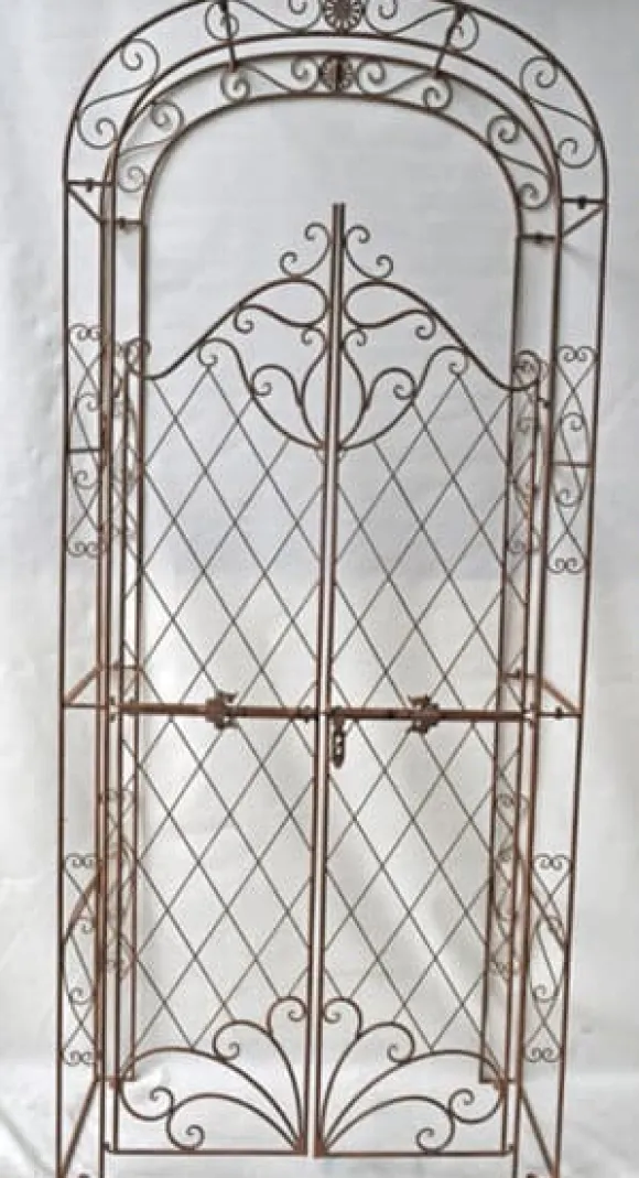 Elegant Garden Arch med hegn - Kundestop - Holdbar jernkonstruktion