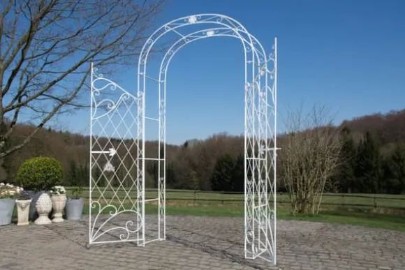 Elegant Garden Arch med hegn - Kundestop - Holdbar jernkonstruktion