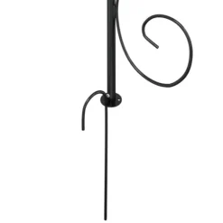 Elegant havebue i stål - Ideel til roser og klatreplanter | Ø180x255 cm | Farve: Sort