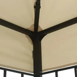 Elegant paviljong för uterum - Partytält 3x3 m | Färg: Gräddvit | Storlek: 3x3 m