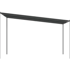Elegant 4x4 m Pavillon - Vandafvisende Polyester og Stål | Farve: Antracitgrå | 180 g/m²
