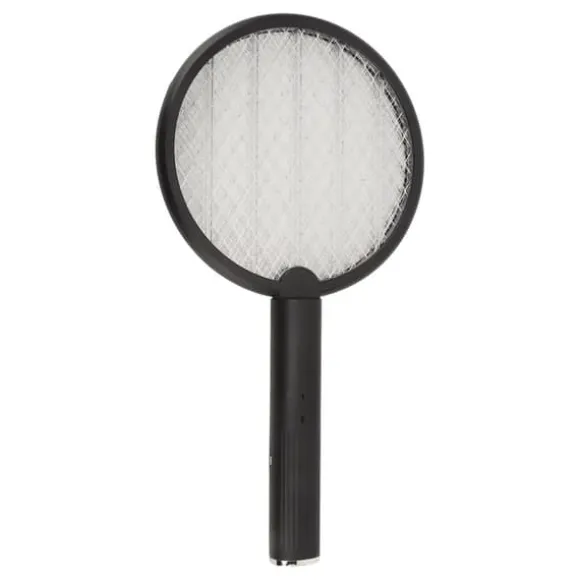 Elektrisk Bug Swatter USB Opladning Rund Flue Killer til Courtyard Kitchen Sort