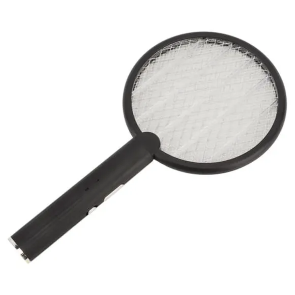 Elektrisk Bug Swatter USB Opladning Rund Flue Killer til Courtyard Kitchen Sort
