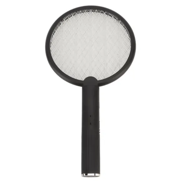 Elektrisk Bug Swatter USB Opladning Rund Flue Killer til Courtyard Kitchen Sort
