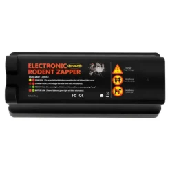 Elektrisk muse- og rottefælde - Elektronisk fælde - EU-stik 220V 60Hz - 7000V højspænding - 27,5×11,9×12,5 cm - Sort
