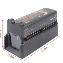 Elektrisk rottefælde - Elektronisk muse- og rottefælde - 220V 60Hz - Elstød 7000V - Adapter 6V/1A - Plast - Sort