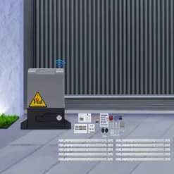 Elektrisk skydeportsåbner - Skydeportmotor - Automatisk - 220V - CE-certificeret - Sikkerhedssæt - Til indkørsel - Lysegrøn