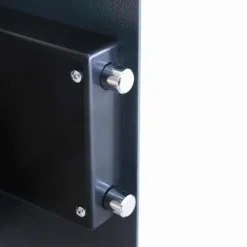 Elektronisk pengeskab i stål - Sikker opbevaring | Farve: Mørkegrå | Størrelse: 35 x 31 x 50 cm