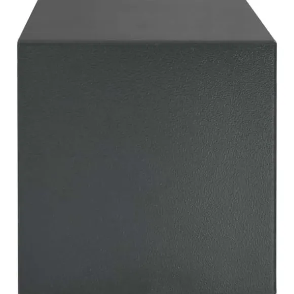 Elektronisk pengeskab med lås - Robust stål | Farve: Mørkegrå | Størrelse: 25x35x25 cm