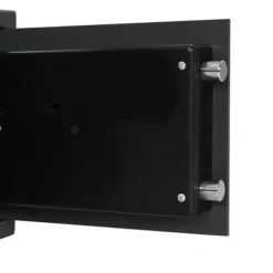 Elektronisk pengeskab med lås - Robust stål | Farve: Mørkegrå | Størrelse: 25x35x25 cm