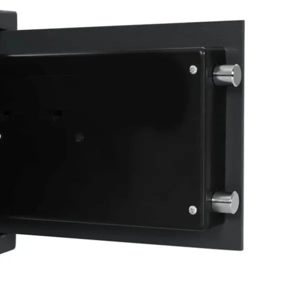 Elektronisk pengeskab med lås - Robust stål | Farve: Mørkegrå | Størrelse: 25x35x25 cm