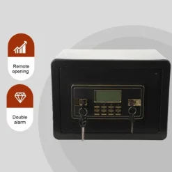 Elektronisk Sikkerhedsboks, Dobbelt Adgangssikkerhed, Alarmfunktion, Aftagelig Hylde