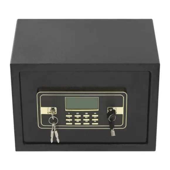 Elektronisk Sikkerhedsboks, Digitalt Tastatur, Alarm System,sort