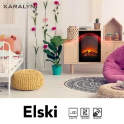 Elski el-indbygningsovn - humørovn - 1300 Watt varme - plug and play - fjernbetjening