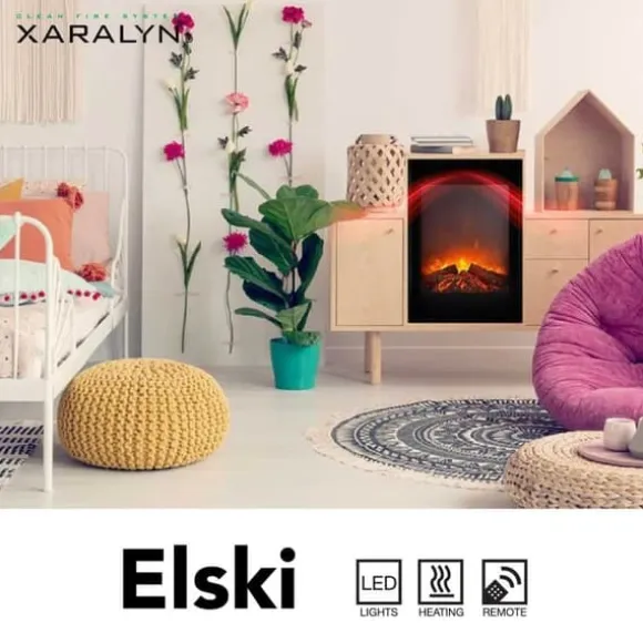 Elski el-indbygningsovn - humørovn - 1300 Watt varme - plug and play - fjernbetjening