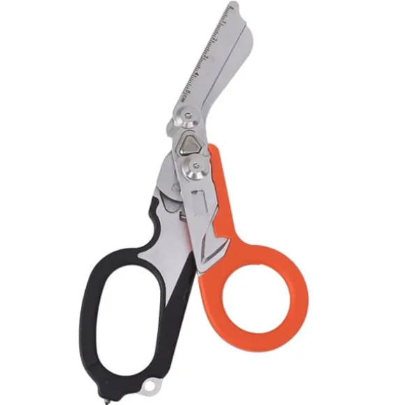 Emergency Response Stainless Steel Multifunktionel Foldbar Saksetang - Sort Orange