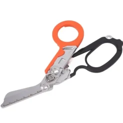 Emergency Response Stainless Steel Multifunktionel Foldbar Saksetang - Sort Orange