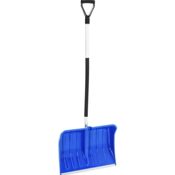 Ergonomisk sneskovl i aluminium - 145 cm | Farve: Blå