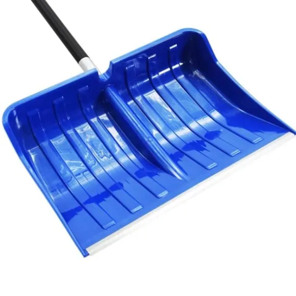 Ergonomisk sneskovl i aluminium - 145 cm | Farve: Blå