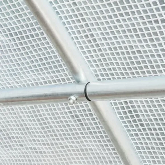 Erstatningsfolie 600x300x200 cm, frontdør & 12 vinduer, rivestærk UV-PE – drivhustunnel, hvid