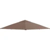 Erstatningstag 2,93x2,93 m til pavillon, polyester, kaffe